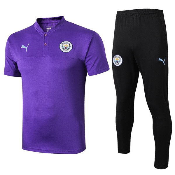 Polo Conjunto Completo Manchester City 2019/20 Purpura